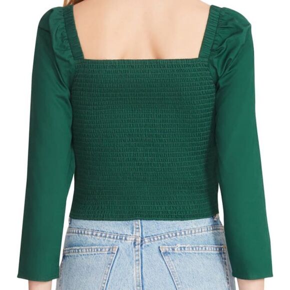 BB Dakota by Steve Madden Smocked Puff Sleeve Top - Picture 5 of 8